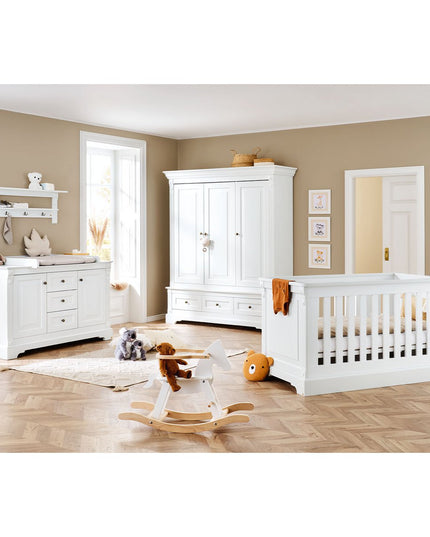Startset 'Emilia' extra breed groot3 delen: ledikant, extra brede commode, grote kledingkast