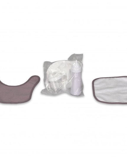 Poppen Eetsetje corduroy lila