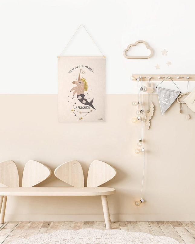 KLEINE STEENBOK kinderkunst aan de muur sterrenbeeld steenbok - Wanddecoratie