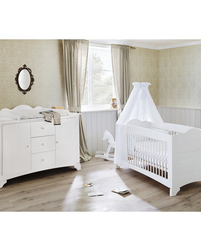 Startset 'Pino' extra breed
2 delen: ledikant, extra brede commode