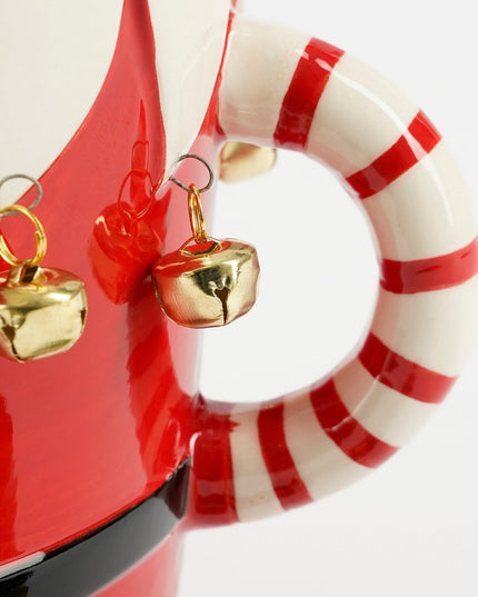 Funny Bloempot - L29 x B18 x H17 cm - Dolomiet - Rood kerst 2025