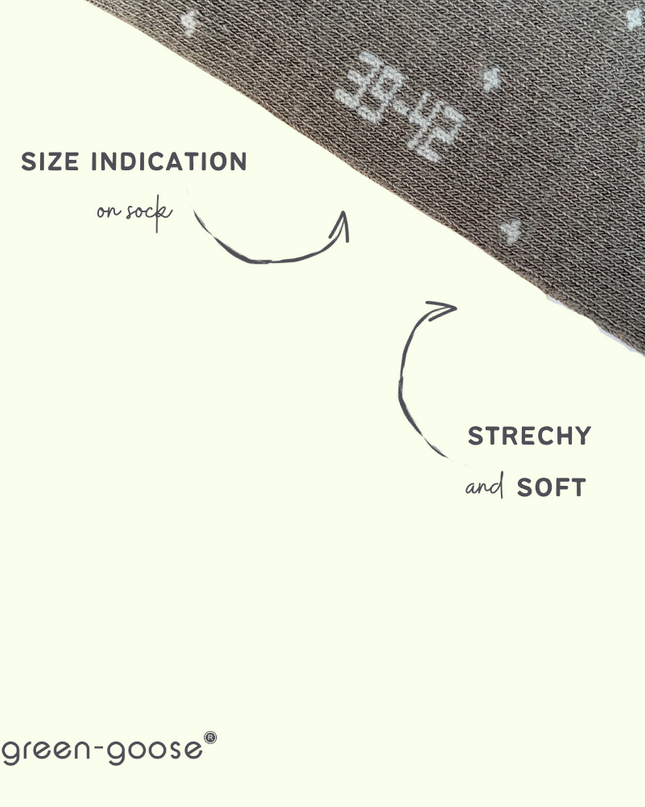 green-goose Bamboe Herensokken - 4 Paar - Stippen - 85% Bamboe - heren