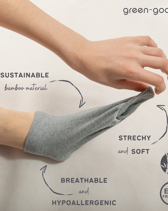 green-goose Bamboe Dames Enkelsokken - 5 Paar - Maat 35-42 - 95% bamboe - dames