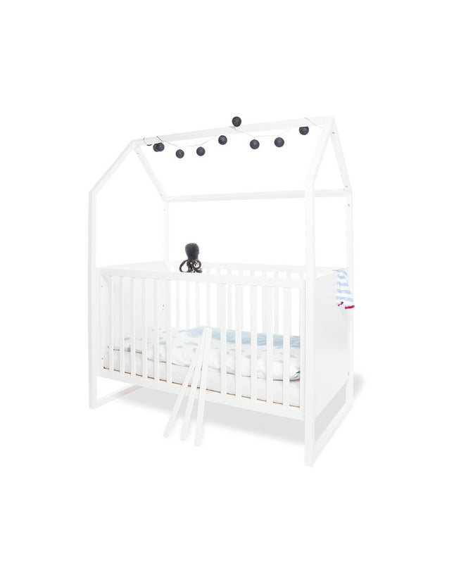 Startset 'Hilda & Riva' breed, wit
2 delen: huisbed, brede commode