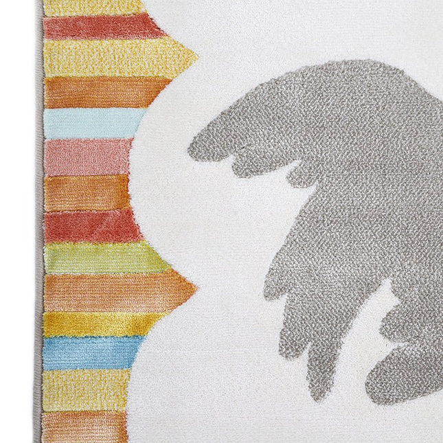 Kinderkamer Tapijt “Dansende Vogels” – Kleurrijk & Comfortabel