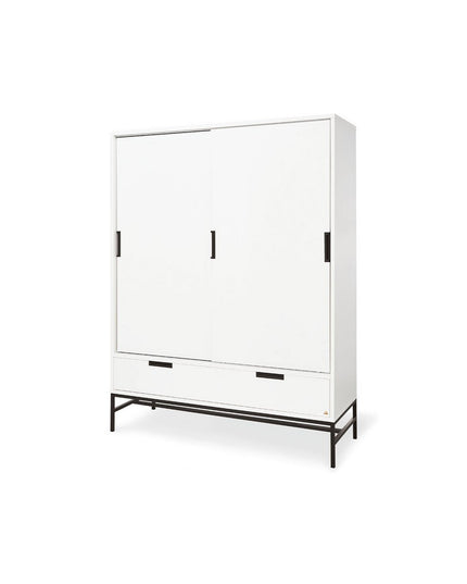 Startset 'Steel' extra breed groot3 delen: ledikant, extra brede commode, grote kledingkast