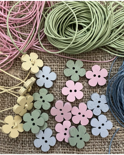 Luna-Leena kinderarmband bloei groen - handgemaakt in Nepal