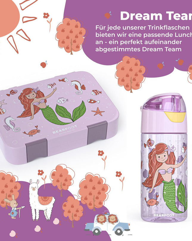 Children's water bottle, lightweight water bottle - mermaid