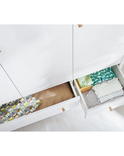 Startset 'Pan' extra breed groot3 delen: ledikant, extra brede commode, grote kledingkast