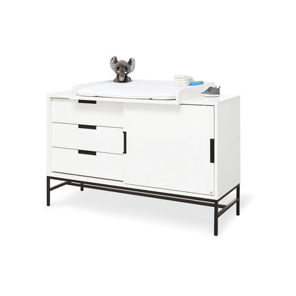 Startset 'Steel' extra breed groot3 delen: ledikant, extra brede commode, grote kledingkast