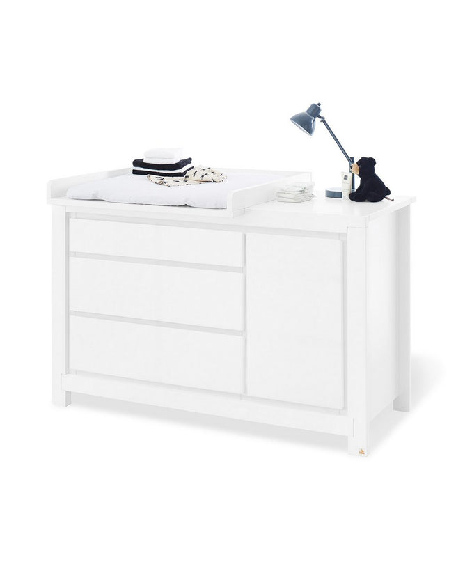 Startset 'Melk' extra breed
2 delen: ledikant, extra brede commode