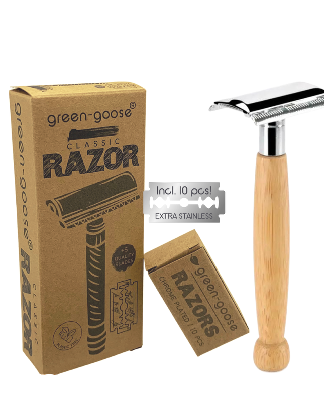 green-goose Klassieke Scheerset - Bamboe
