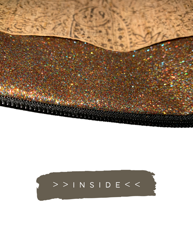 green-goose Kurk Schoudertas - Zilver