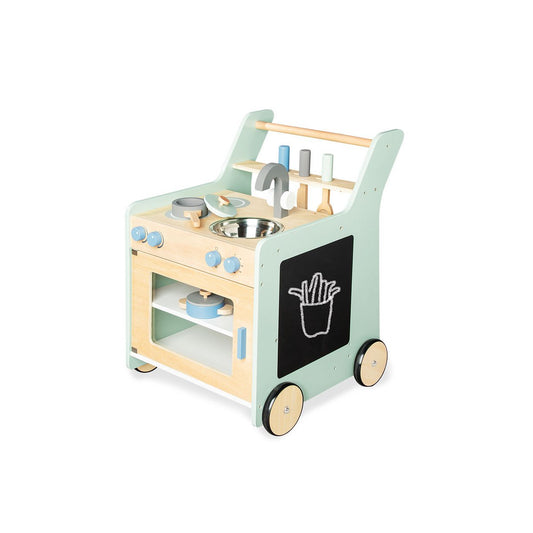 Kinderkeuken 'Kalle', pastelgroen hout