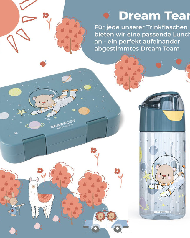 Leichte Kinder-Trinkflasche – Astronautenbär
