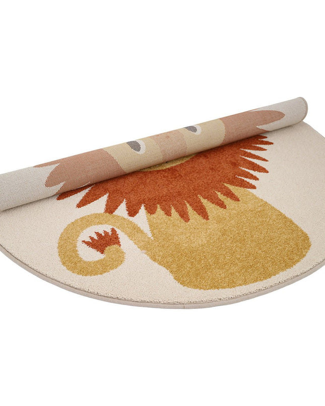 Rond Kinder Tapijt Small Lion Tiaggo vloerkleed – OEKO-TEX-gecertificeerd