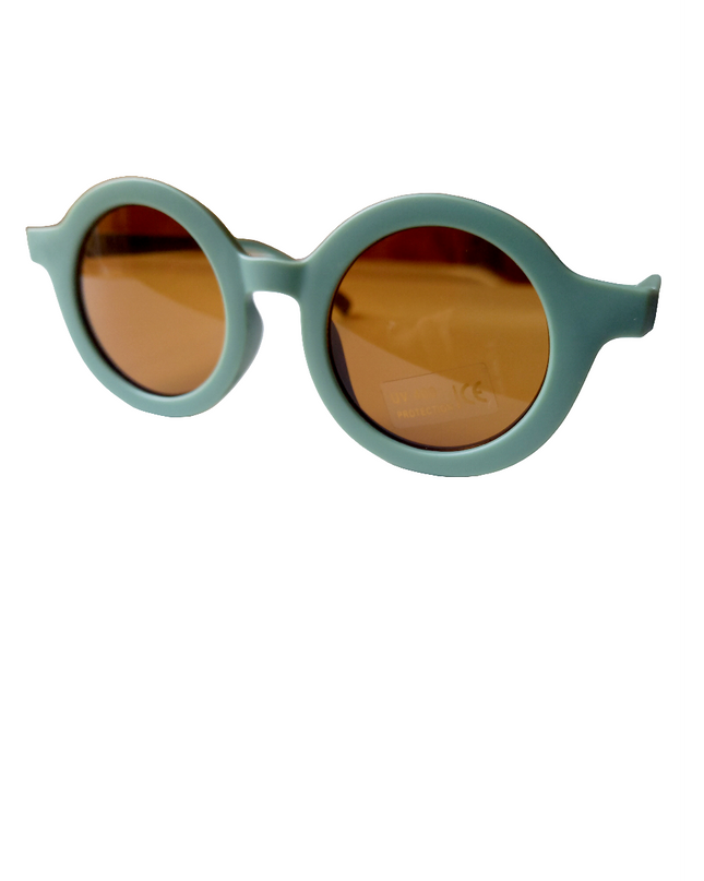 Zonnebril retro groen kids | Kinderzonnebril - zomer26
