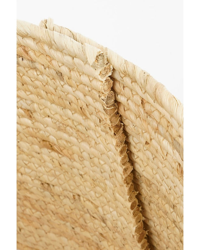 Kerstboomrok met Hart - L50 x B50 x H26 cm - Maïsblad - Crème, Zwart kerst 2025