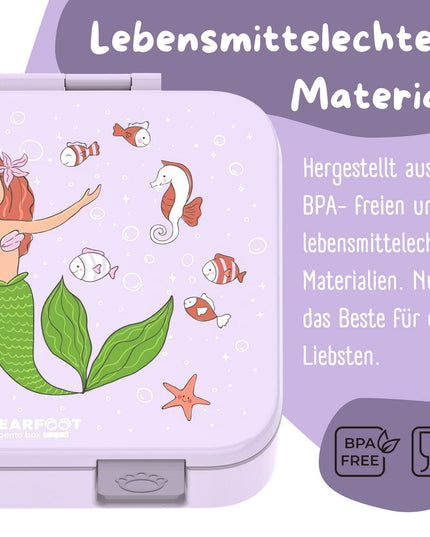 Blattdose mit Motiven, auslaufsicher - Meerjungfrauenflieder