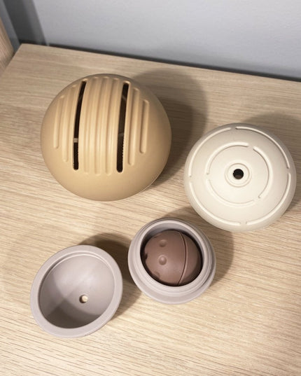Neo silicone balls 4 pcs. - brown mix