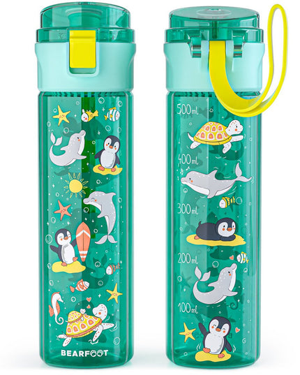 Children's drinking bottle, 500 ml, light - water bottle - Ocean mint
