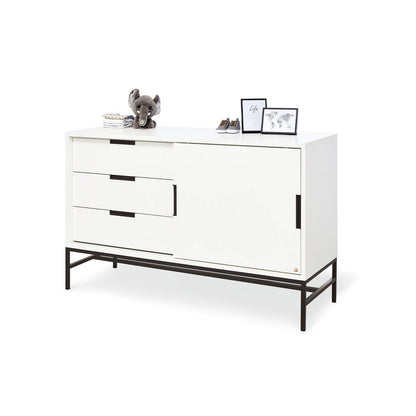 Startset 'Steel' extra breed groot3 delen: ledikant, extra brede commode, grote kledingkast