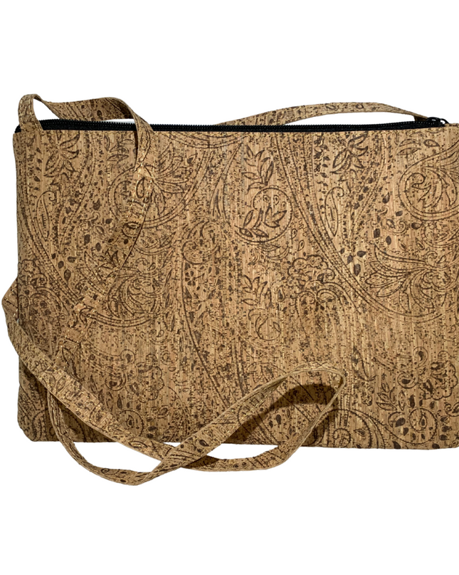 green-goose Kurk Schoudertas - Zilver