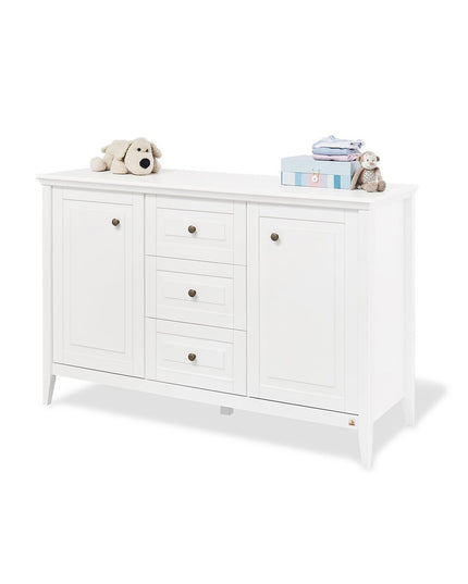 Startset 'Smilla' extra breed3 onderdelen: ledikantbed, extra breed commode, 2-deurs kledingkast