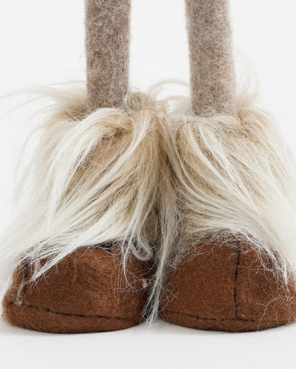 Kerstdecoratie Gnoom - L19 x B16 x H54 - Bruin kerst 2025