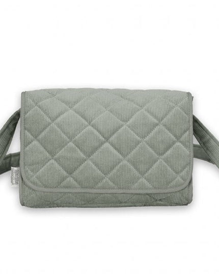 Poppen Verzorgingstas corduroy mint