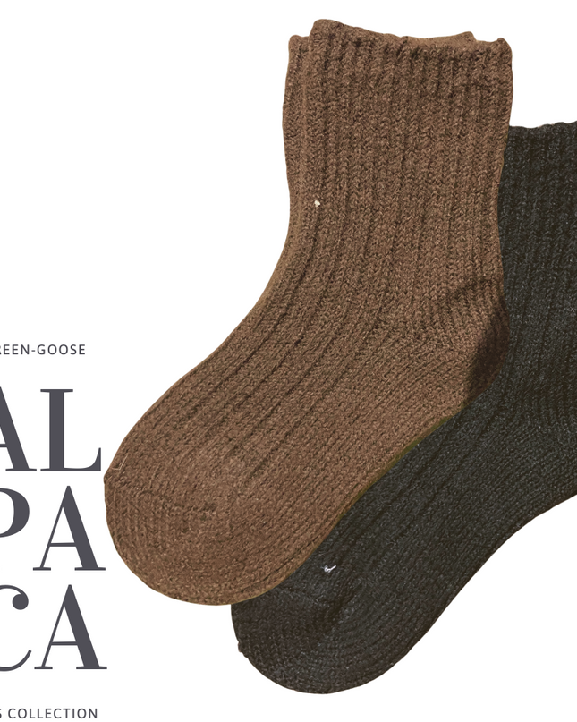 green-goose Alpaca Sokken voor Kinderen - 1 Paar - 85% - kinderen