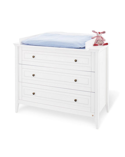 Startset 'Smilla' breed3 delen: ledikant, brede commode, 2-deurs kledingkast