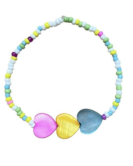 Luna-Leena kinderarmband love - pastel - handgemaakt in Nepal