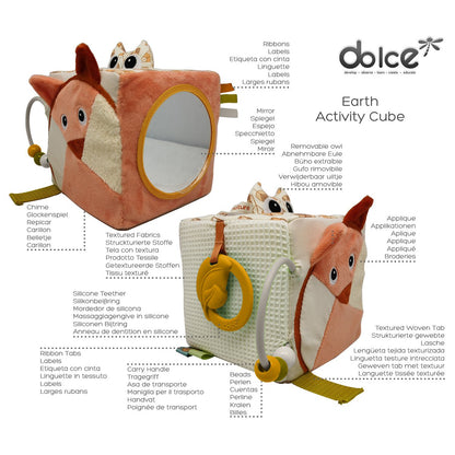 Dolce Toys speelgoed Earth activiteitenkubus - Fiona Vos & Oliver Uil