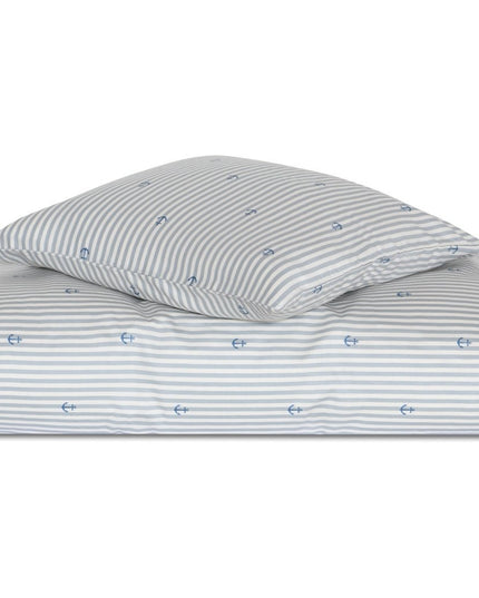 Bera Babybeddengoed – Stripe Anchor (Biologisch Satijnkatoen)
