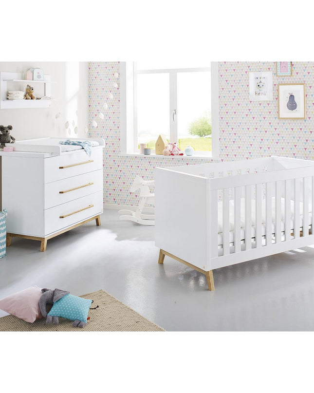 Startset 'Riva' breed
2 delen: ledikant, brede commode