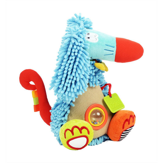 Dolce Toys speelgoed Classic activiteitenknuffel Afghaanse windhond Alfonso - 32 cm