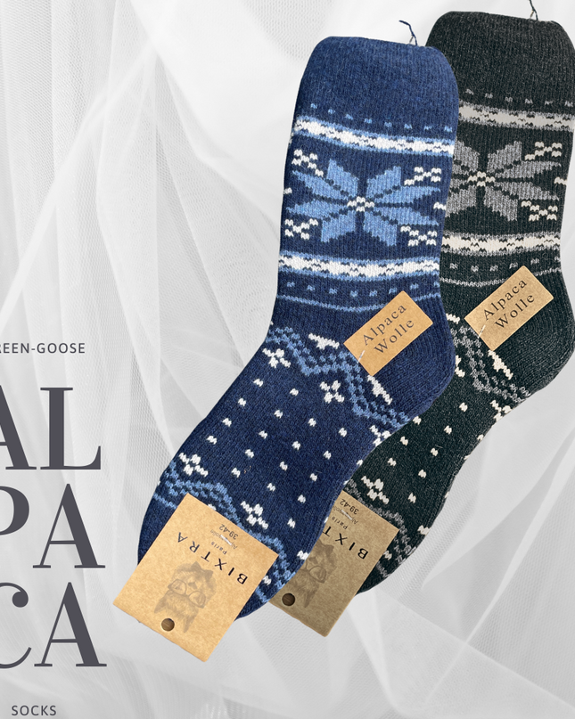 green-goose Alpaca Herensokken - 2 Paar - 95% - heren