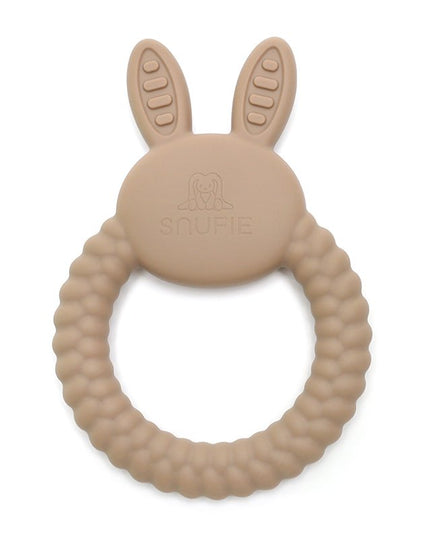 BUNNY| Soft Silicone Teething Toy | Khaki |  Bijtring