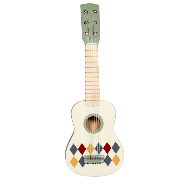 Gitaar met 6 snaren Harlekin muziekspeelgoed