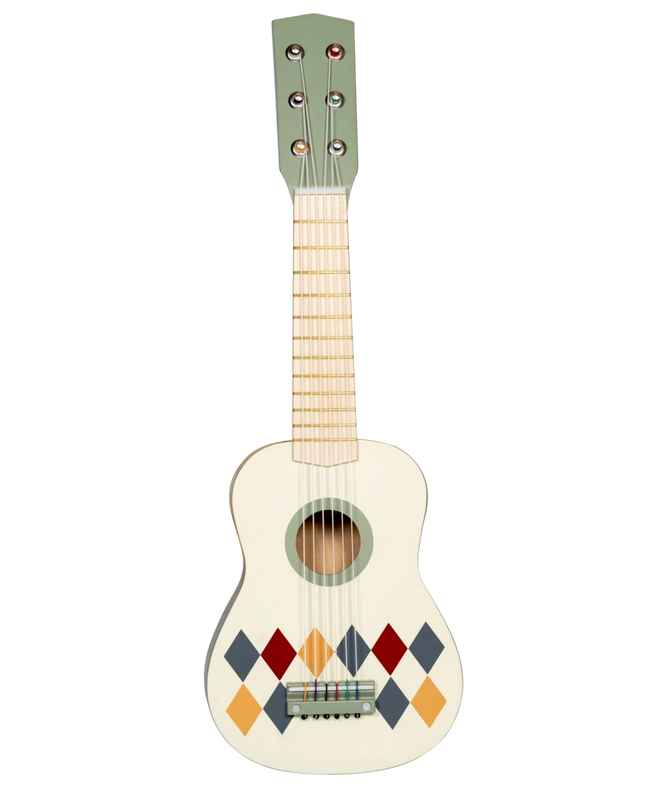 Gitaar met 6 snaren Harlekin muziekspeelgoed
