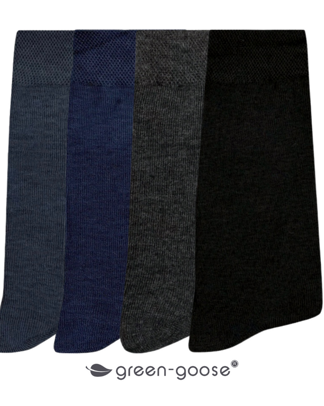 green-goose Bamboe Heren Sokken | 4 Paar | Mixed | 39-44