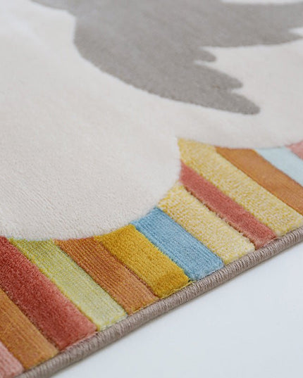 Kinderkamer Tapijt “Dansende Vogels” – Kleurrijk & Comfortabel