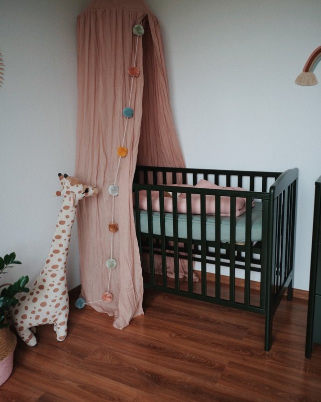 YappyQu crib, light gray
