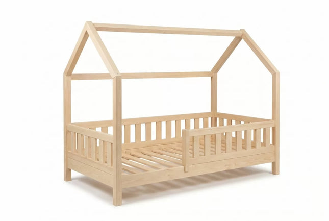 YappyTrygg huisbed peuterbed 160-80cm, Natuurlijk