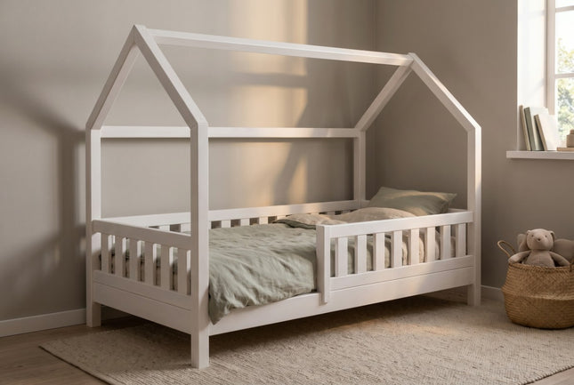 YappyTrygg huisbed peuterbed 160-80cm, Wit